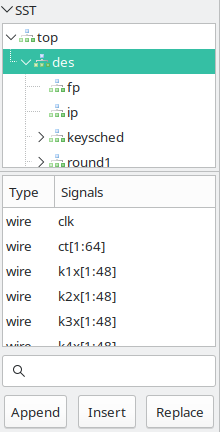 The Signal Search Tree